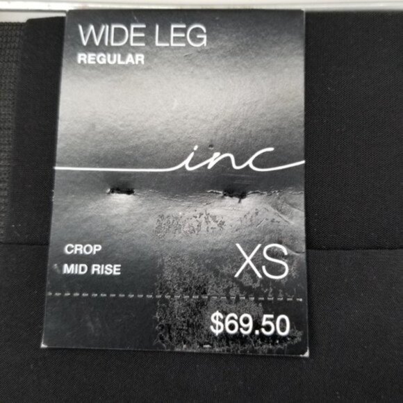 INC International Concepts Floral Damask Paisley Cropped Wide Leg Pants Size XS - Picture 9 of 9